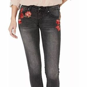 Grace embroidered skinny jeans